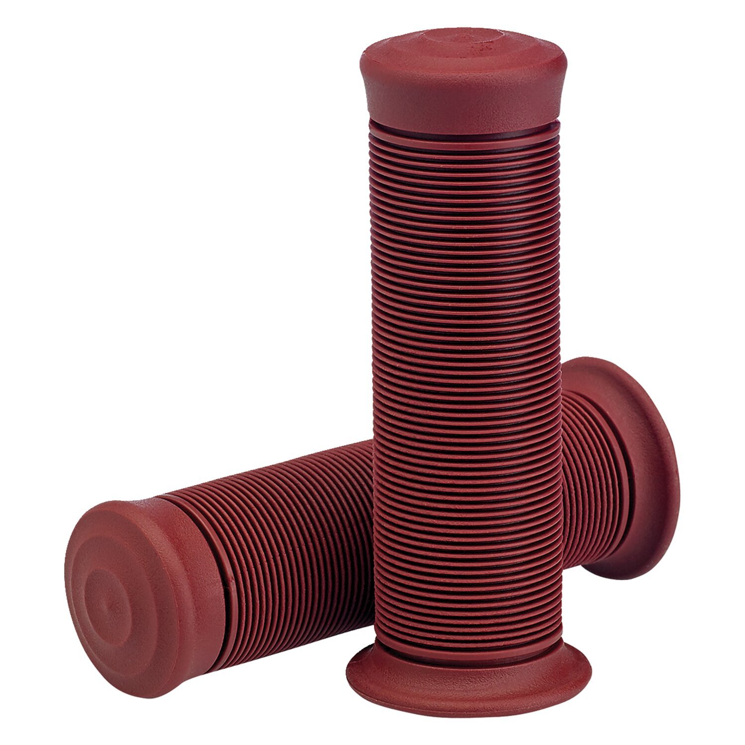 Biltwell 1" TPV grips Kung Fu oxblood, Red