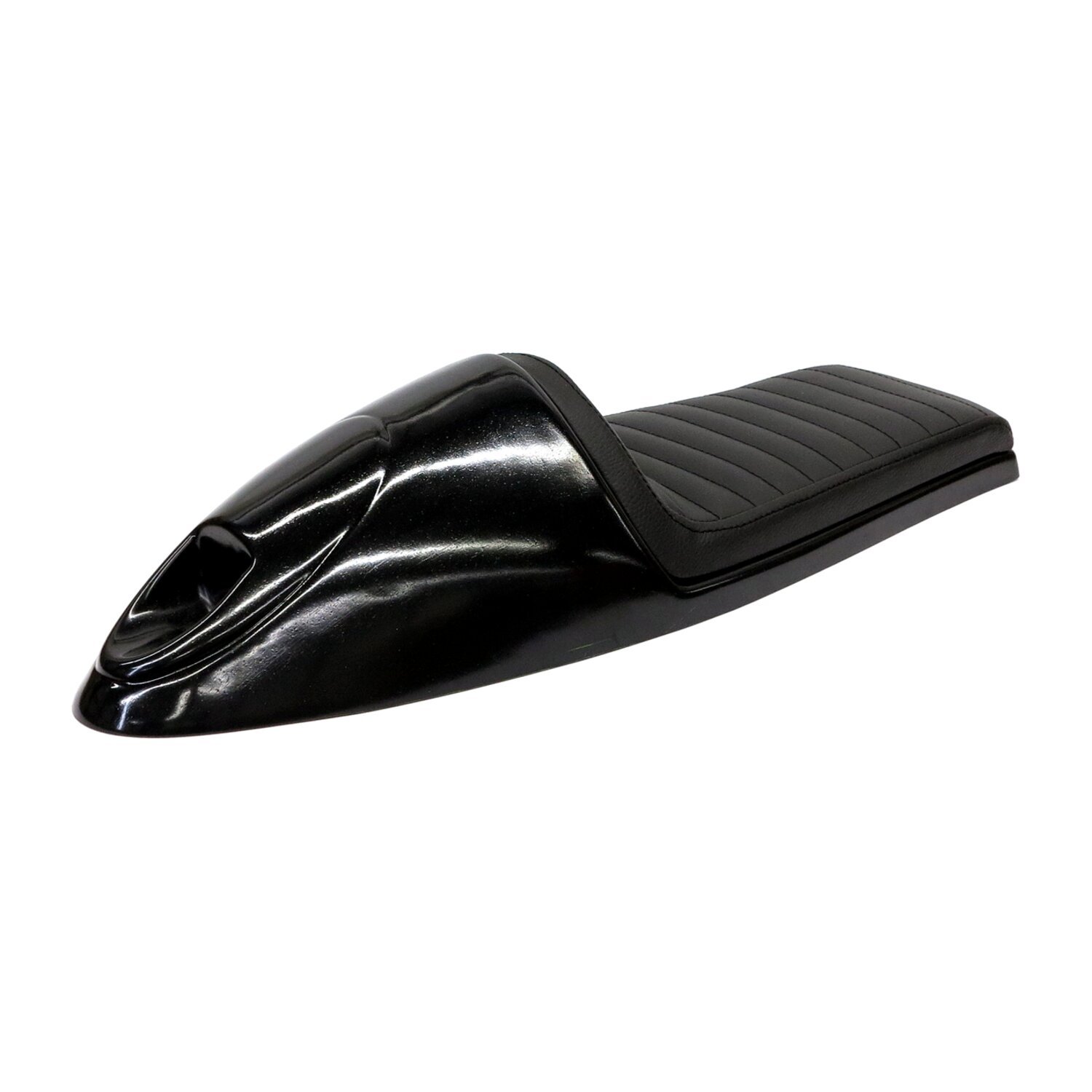 C-Racer universal Long Classic B seat, Black, Plain