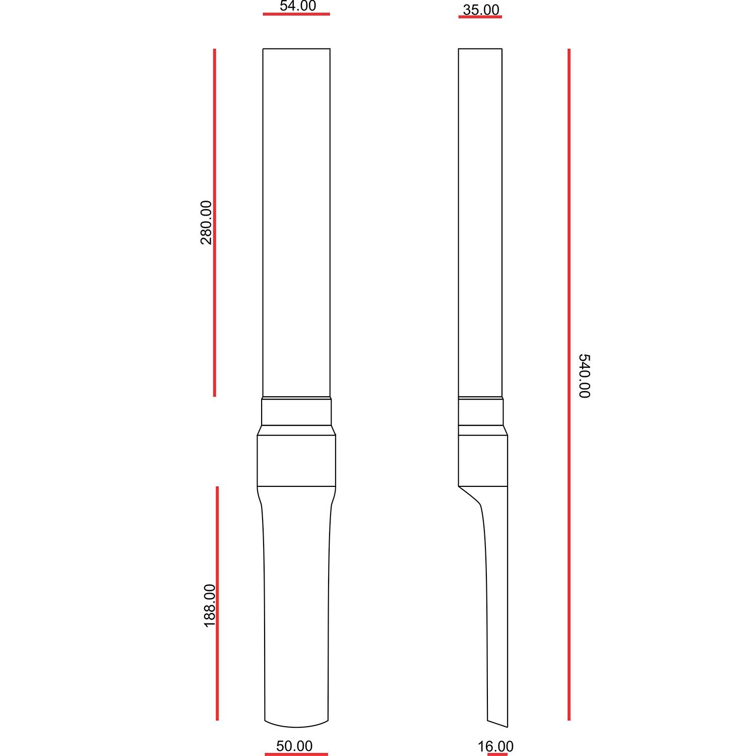 C-Racer Universal fork guards No4, Black