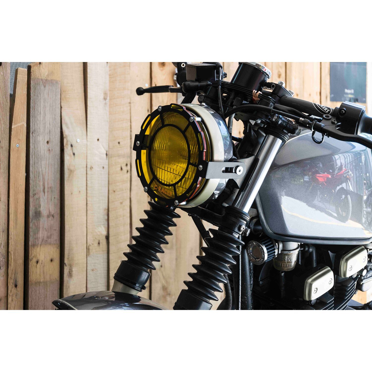 C-Racer universal headlight grill & lens kit No2, Black, Matte