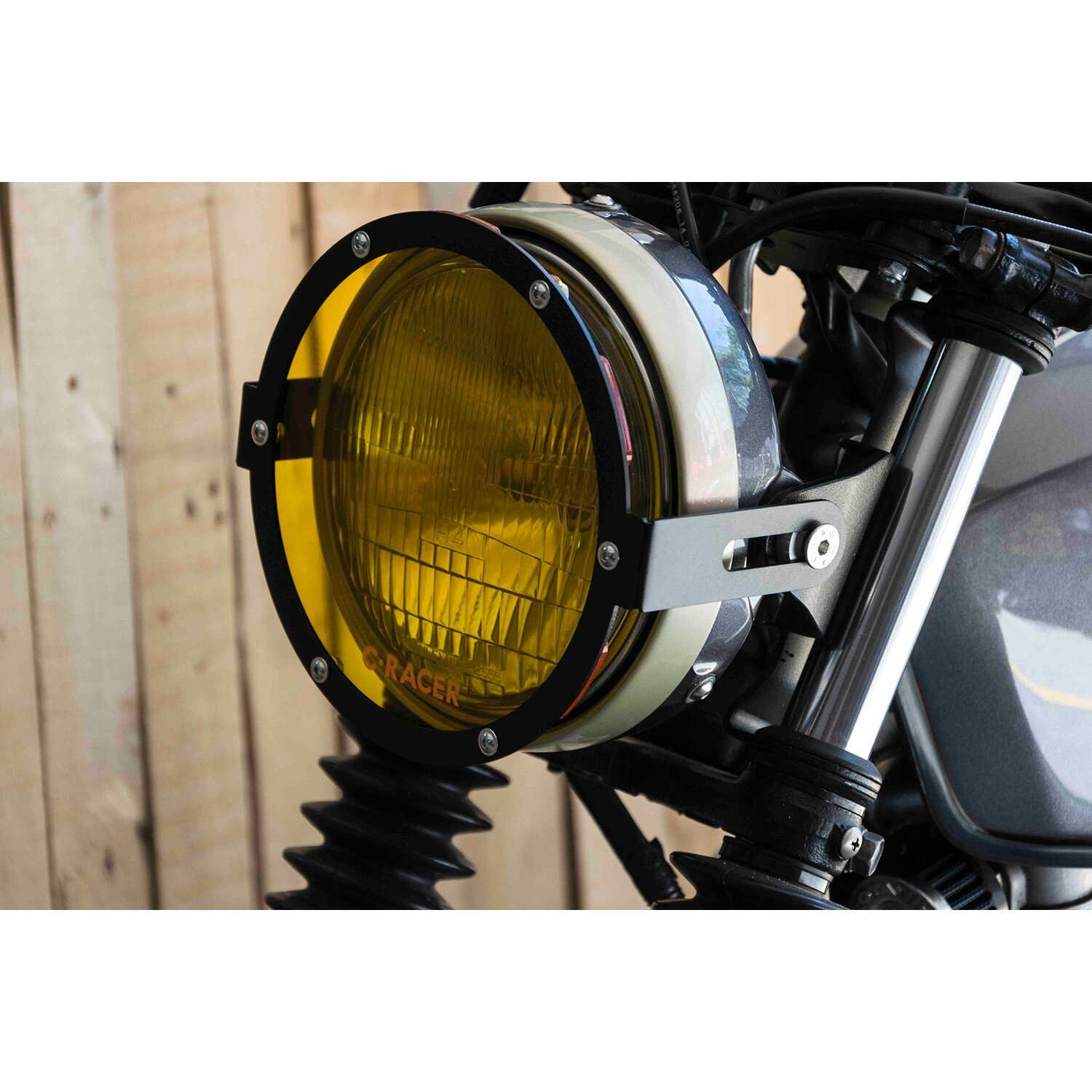 C-Racer universal headlight grill & lens kit No3, Black, Matte