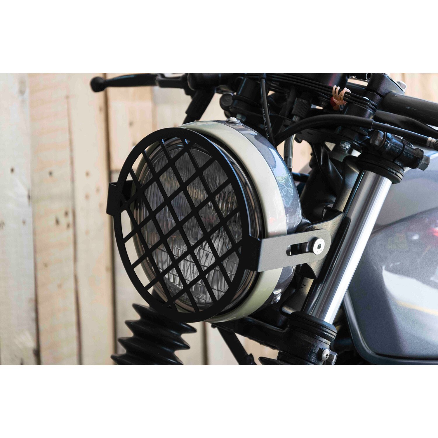 C-Racer universal headlight grill No1 Masher, Black, Matte