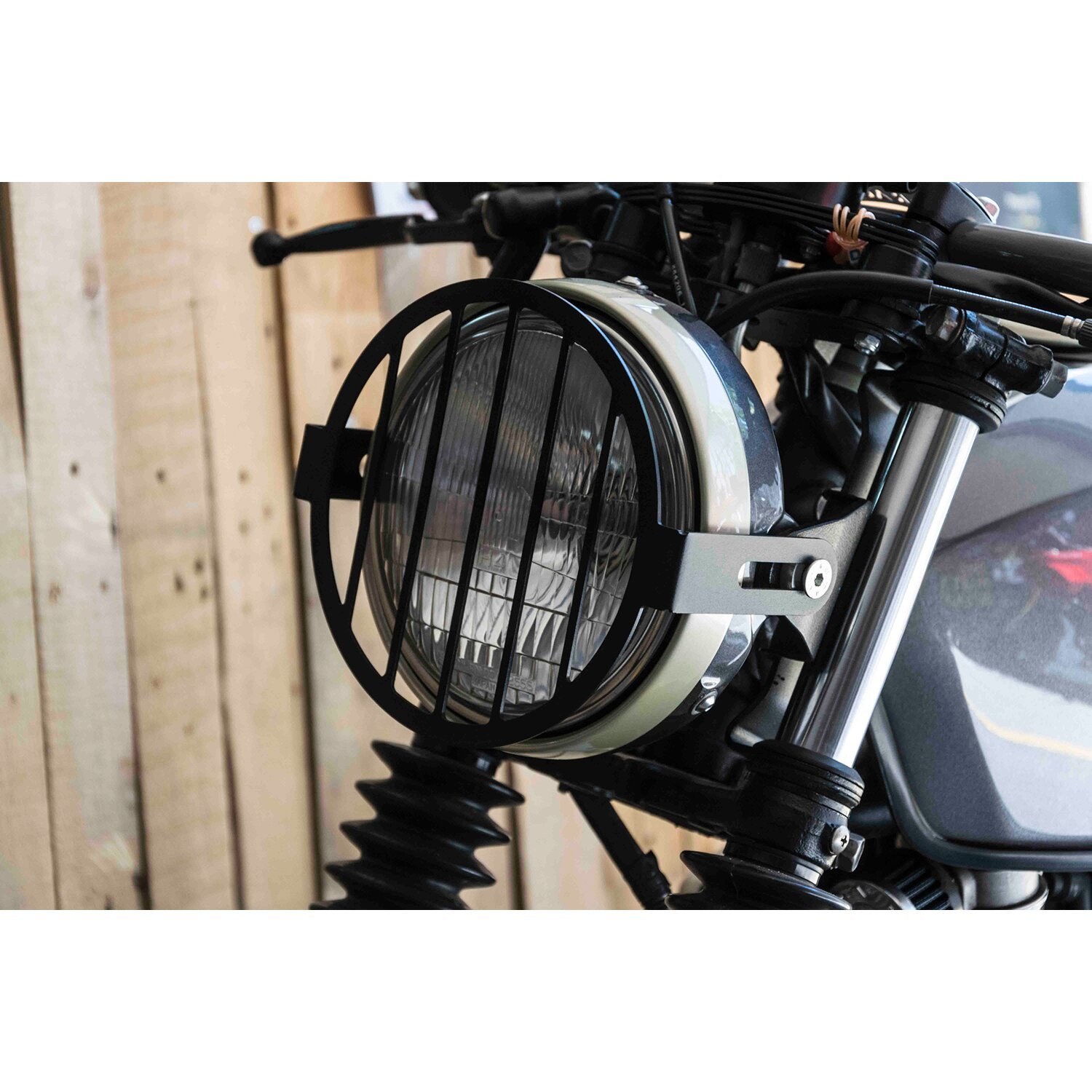 C-Racer universal headlight grill No2 Bars, Black, Matte