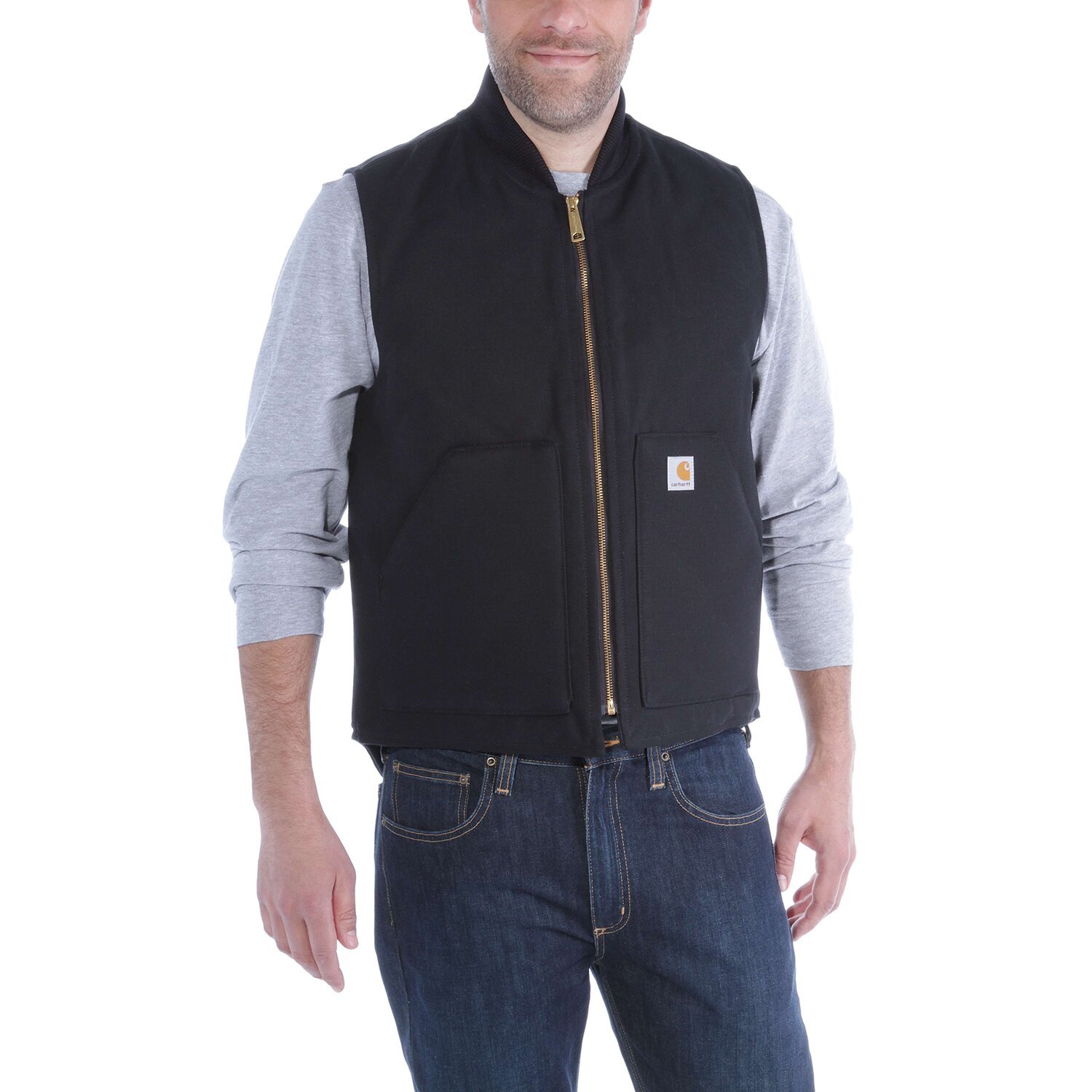 Carhartt Firm duck insulated vest, Black, L