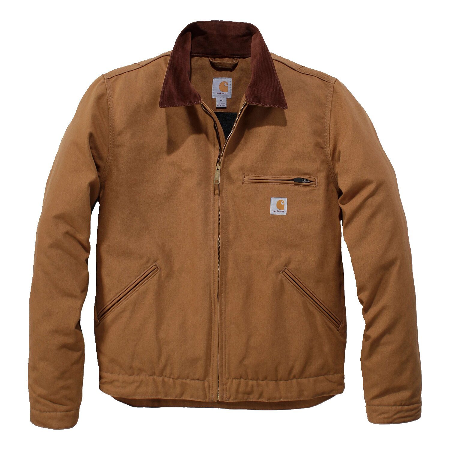 Carhartt Detroit lined jacket, carhartt brown, M