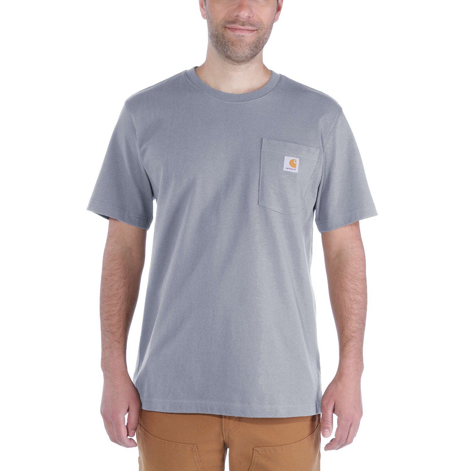 Carhartt K87 Pocket t-shirt, heather gray, S