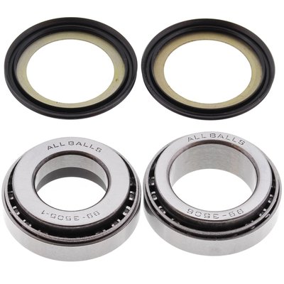 Direct replacement for OEM tapered bearings; upgraded ball style bearings; incl top & bottom bearing assemblies & seals