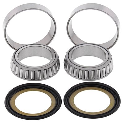Direct replacement for OEM tapered bearings; upgraded ball style bearings; incl top & bottom bearing assemblies & seals