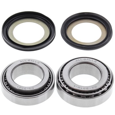 Direct replacement for OEM tapered bearings; upgraded ball style bearings; incl top & bottom bearing assemblies & seals