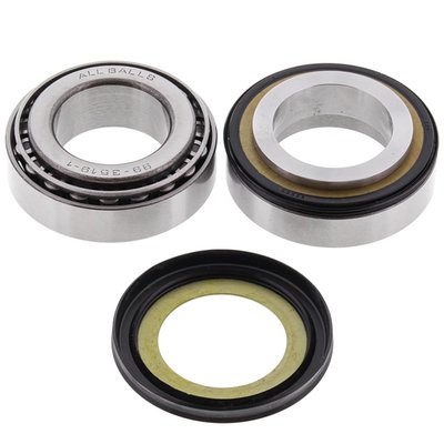 Direct replacement for OEM tapered bearings; upgraded ball style bearings; incl top & bottom bearing assemblies & seals