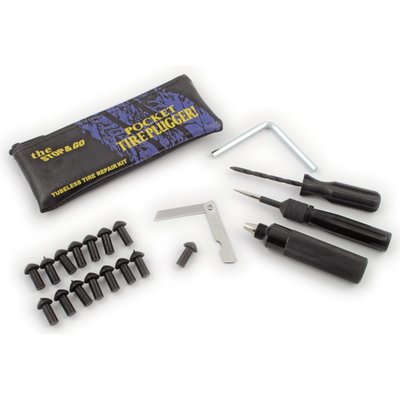 Emergency repair for tubeless tires; No need for tire removal; Complete with plugs and plugging device
Note: See 579918 (25pk) or 579919 (50pk) for replacement plugs