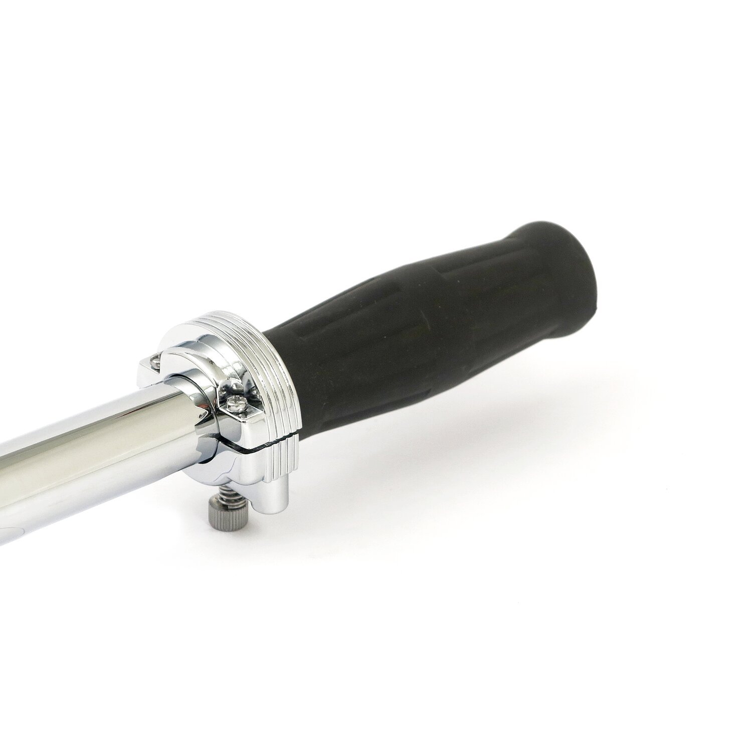 Throttle clamp set, dual cable, Chrome