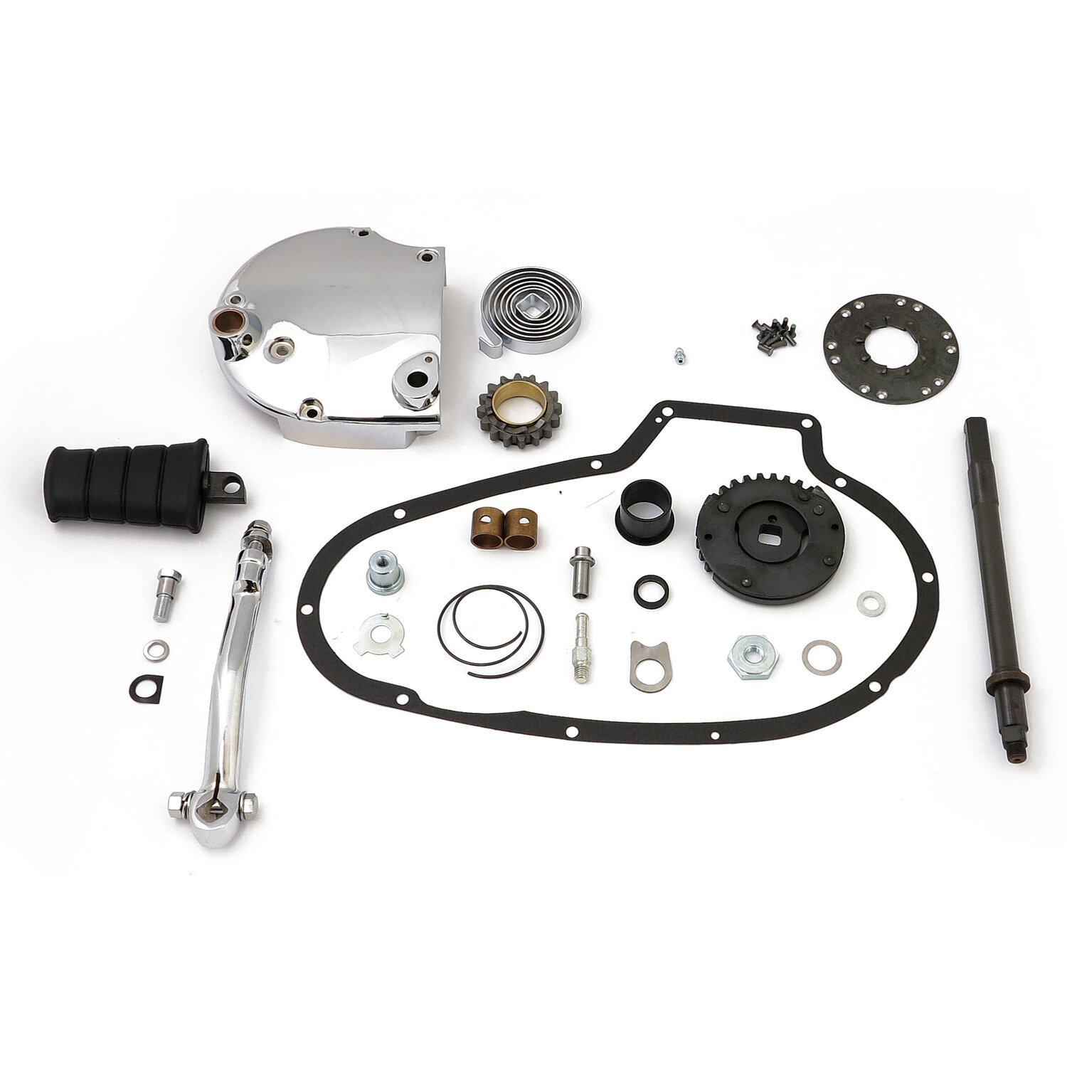Sportster kick start kit, Silver, Chrome