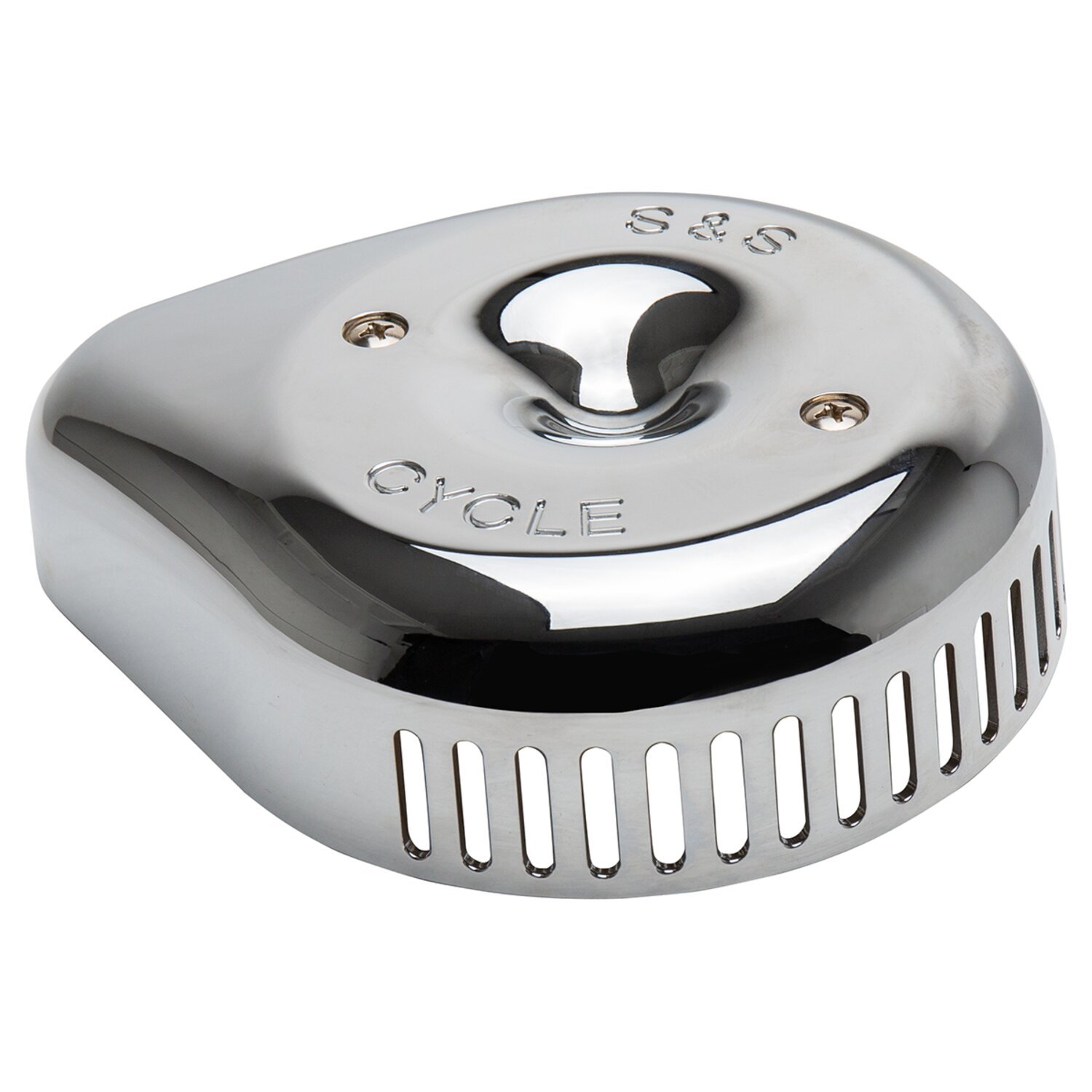 S&S, Stealth Teardrop Slasher cover, Chrome