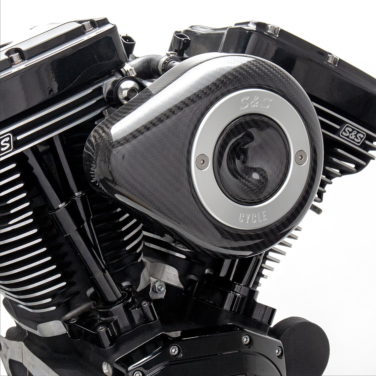 S&S, Stealth air cleaner cover, carbon