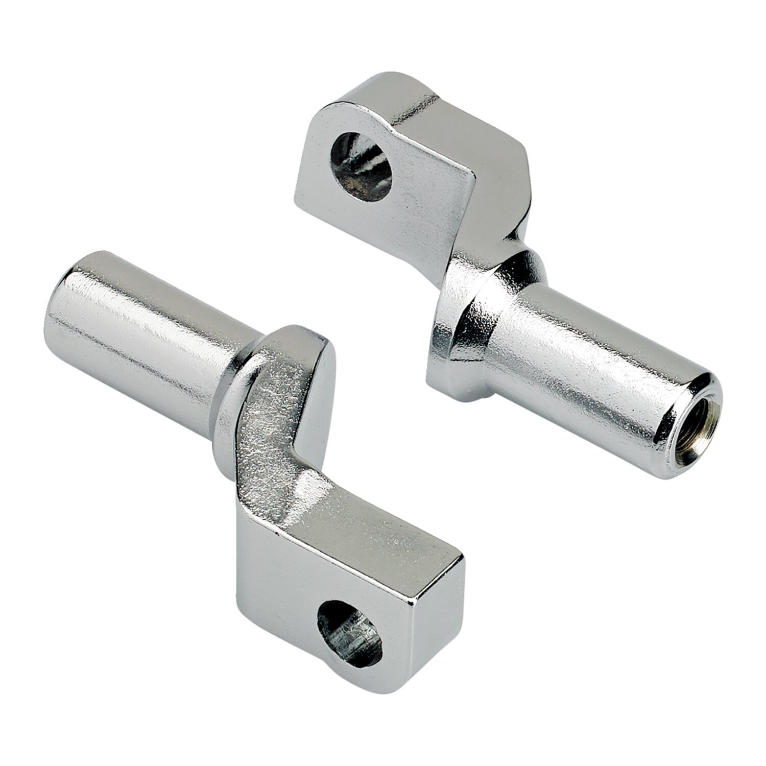 Biltwell footpeg clevis rider, Silver, Chrome