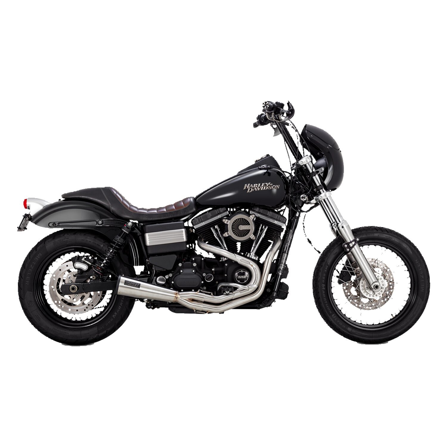 Vance & Hines, Stainless 2-1 upsweep exhaust, Brushed
