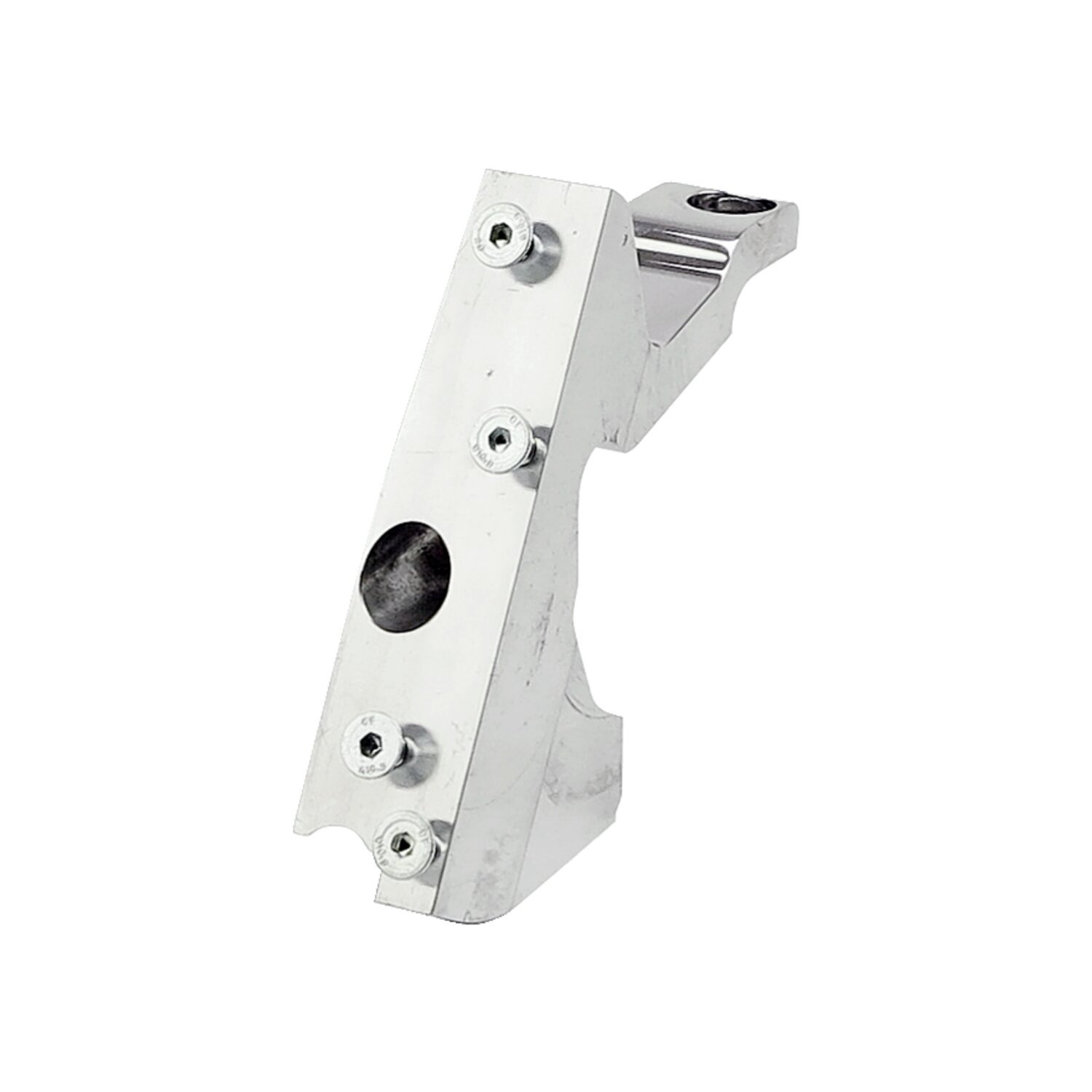 CPV, bracket only. For license plate holders (side mount, Polished