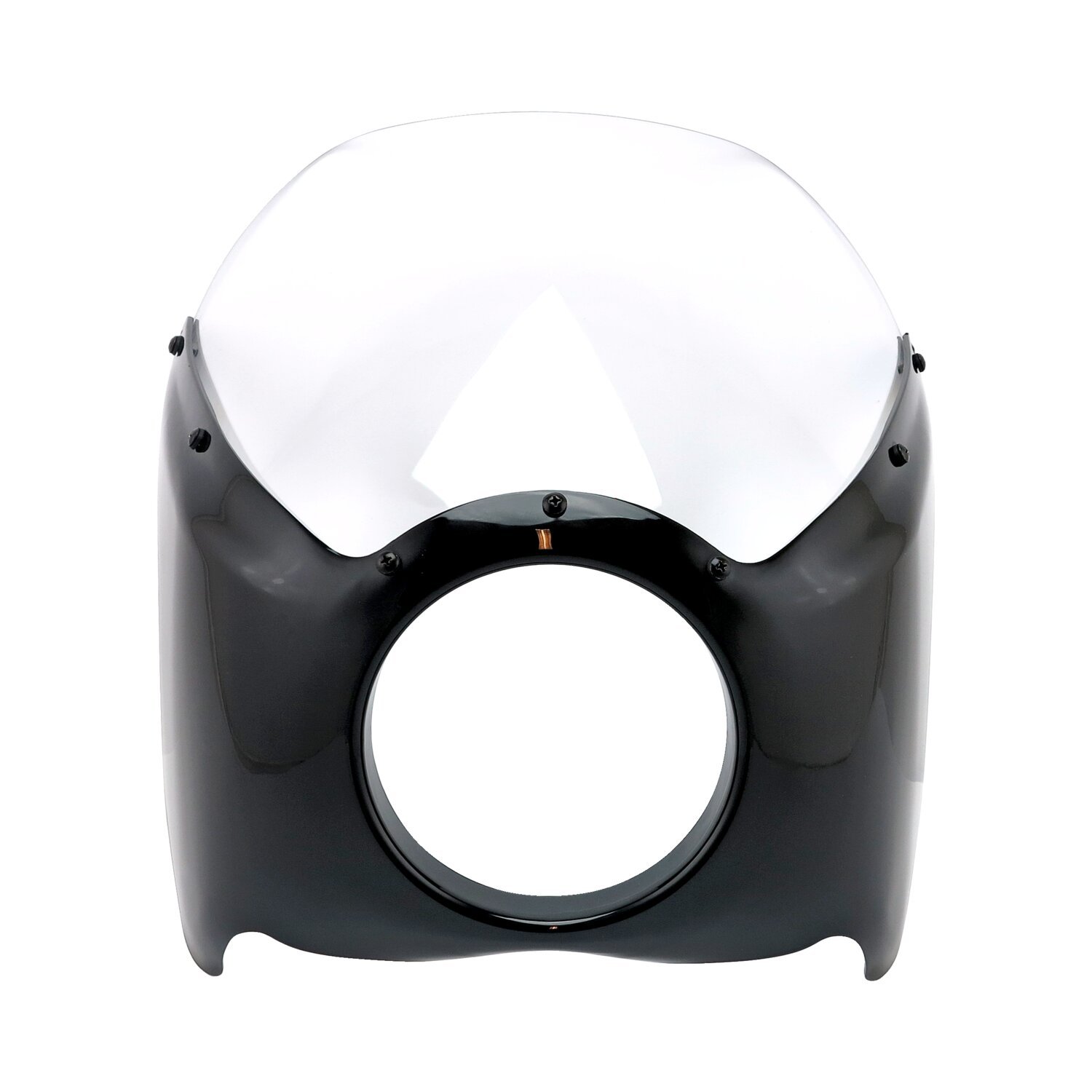 Cafe racer style mini fairing, Black, Gloss