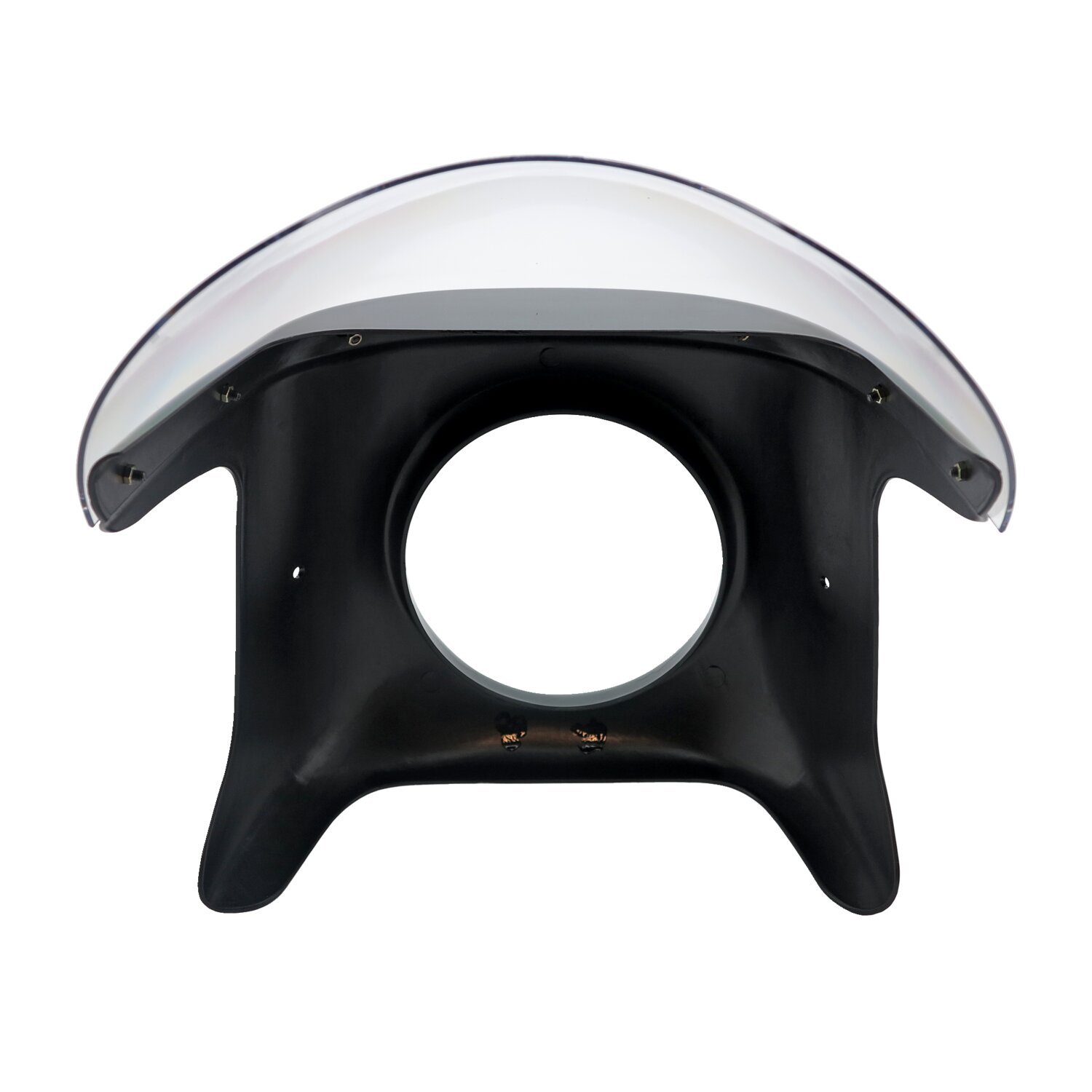 Mid-size headlamp fairing for side-mount 7" headlamps, Black, Gloss