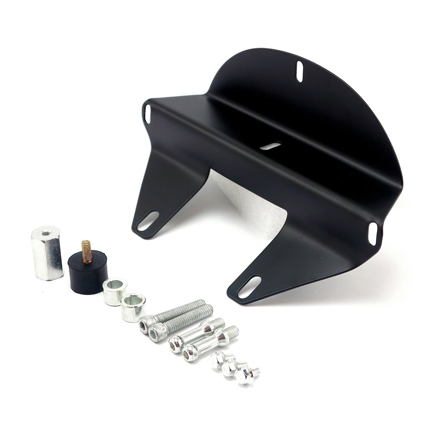 Upper headlamp fly fairing with integrated headlamp grill, Black, Gloss