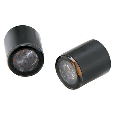 For turn signal (amber LEDs) & position light use (white LEDs). Front use. This is a minature lighting module that is virtually invisible, since it is just 11mm diameter. Designed for use in custom projects, like for laminating into fiberglass, or use in any other custom application you can think of. Comes with a tinted lens, metal housing and is M3 threaded. ECE approved for front use. Dimensions: 11mm lens diameter x 13mm long. Weight 5 grams.