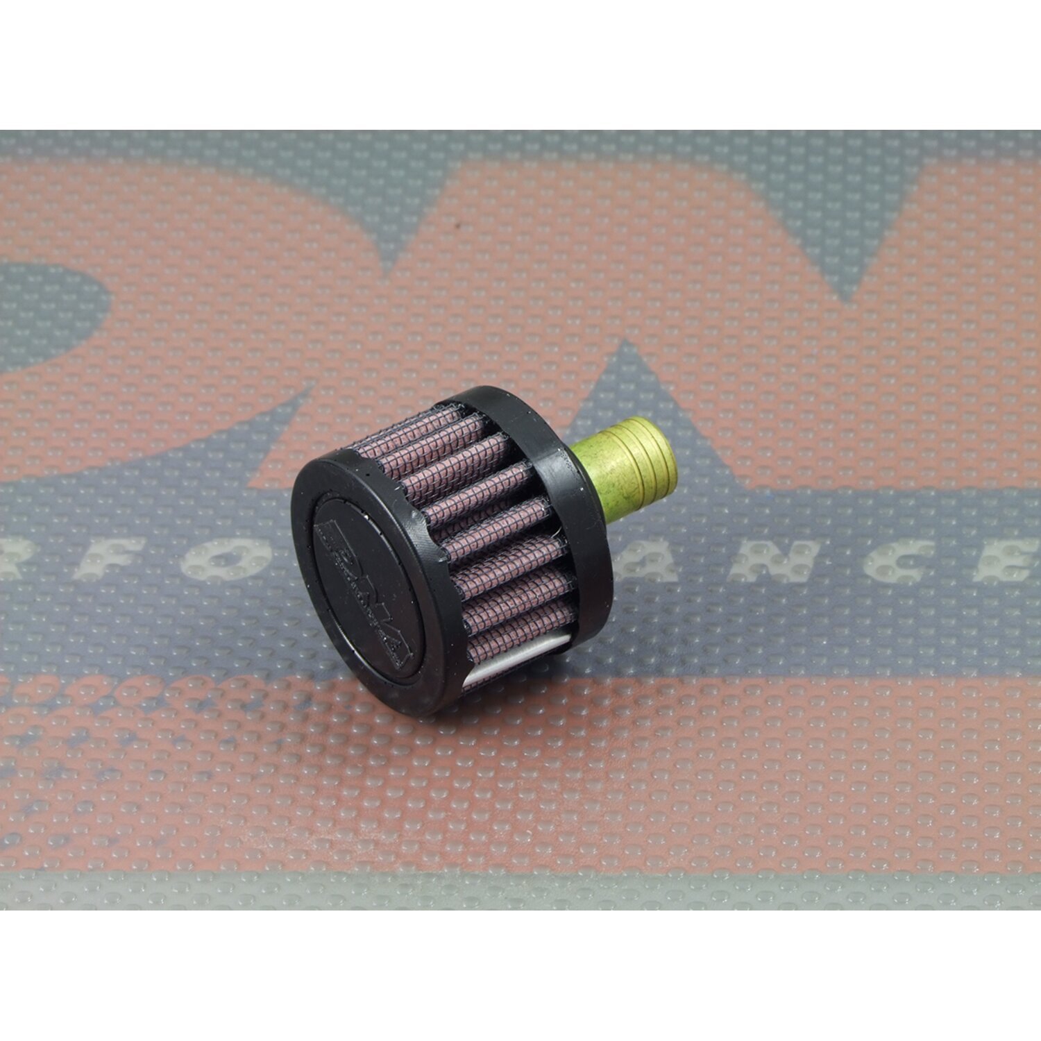 DNA crank case vent filter rubber top male round
