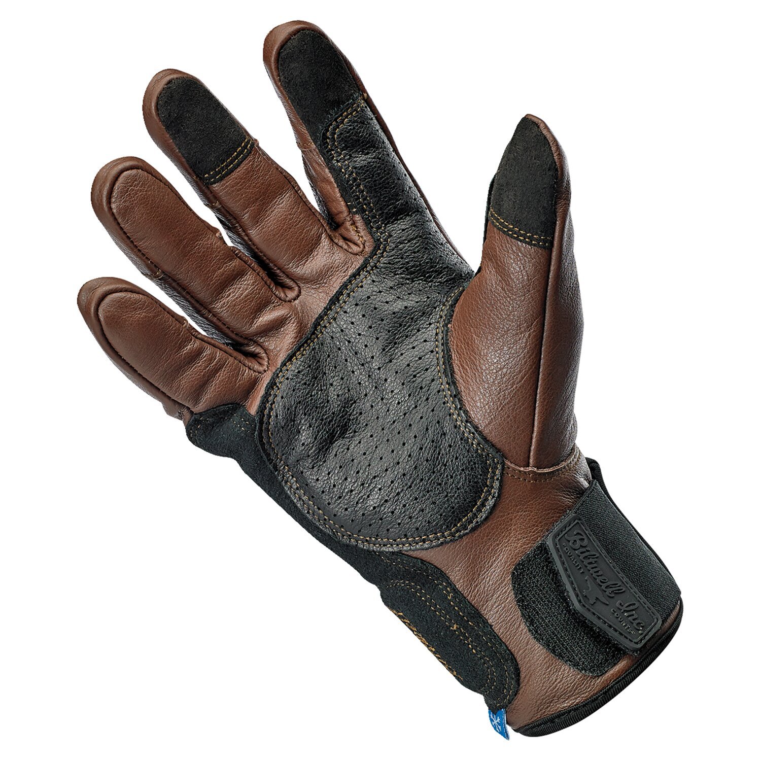 Biltwell Belden gloves, chocolate Black, Black, XS