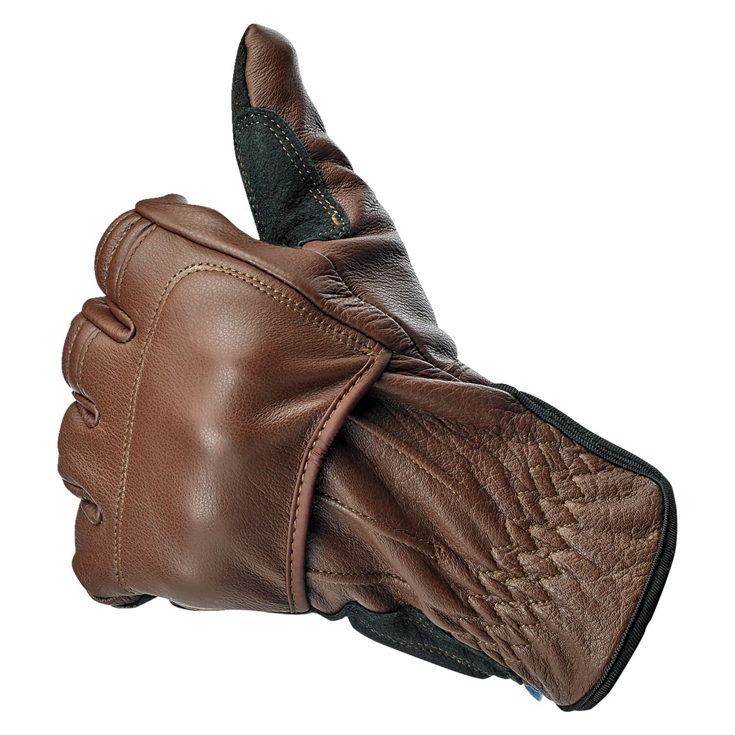 Biltwell Belden gloves, chocolate Black, Black, XS