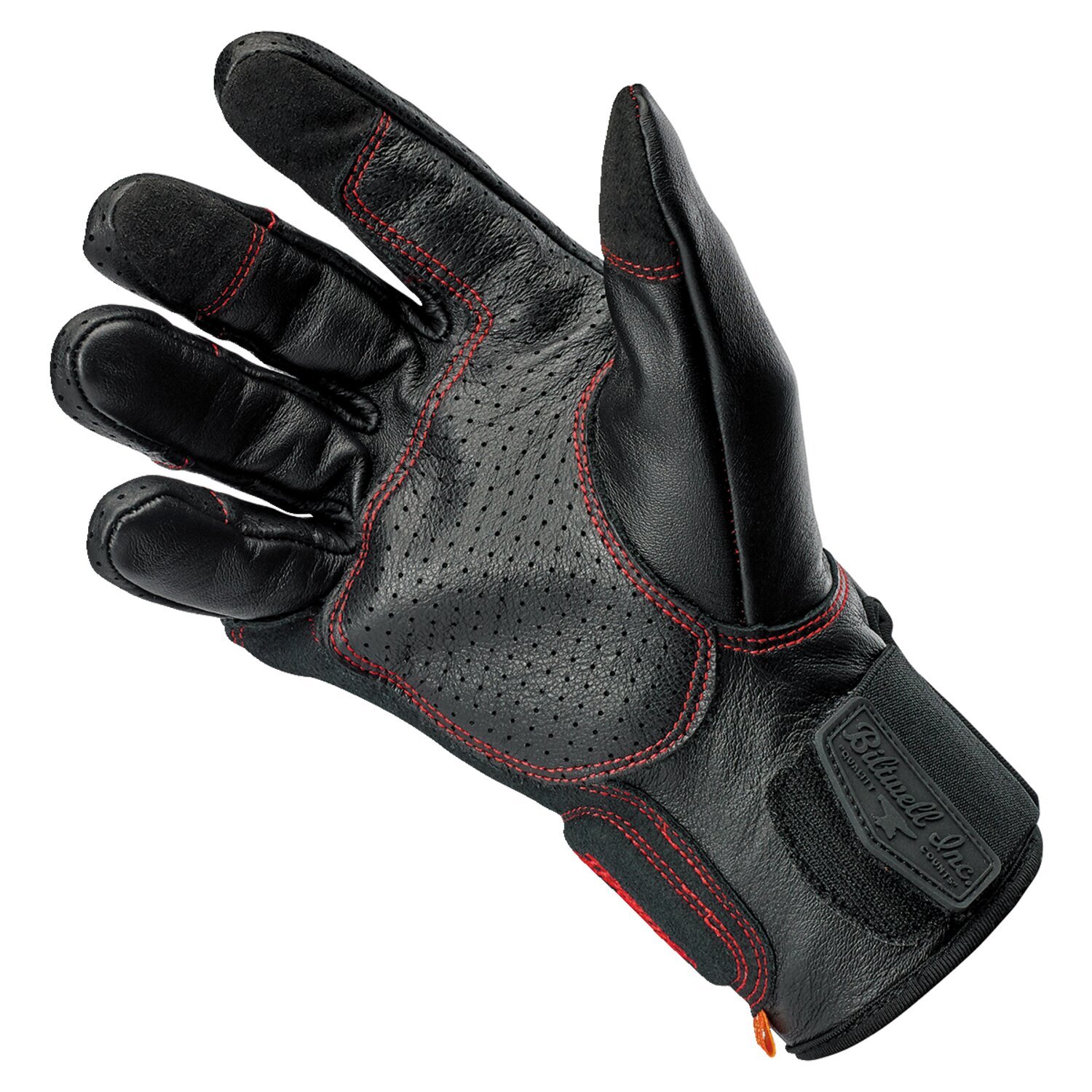 Biltwell Borrego gloves black/redline, S