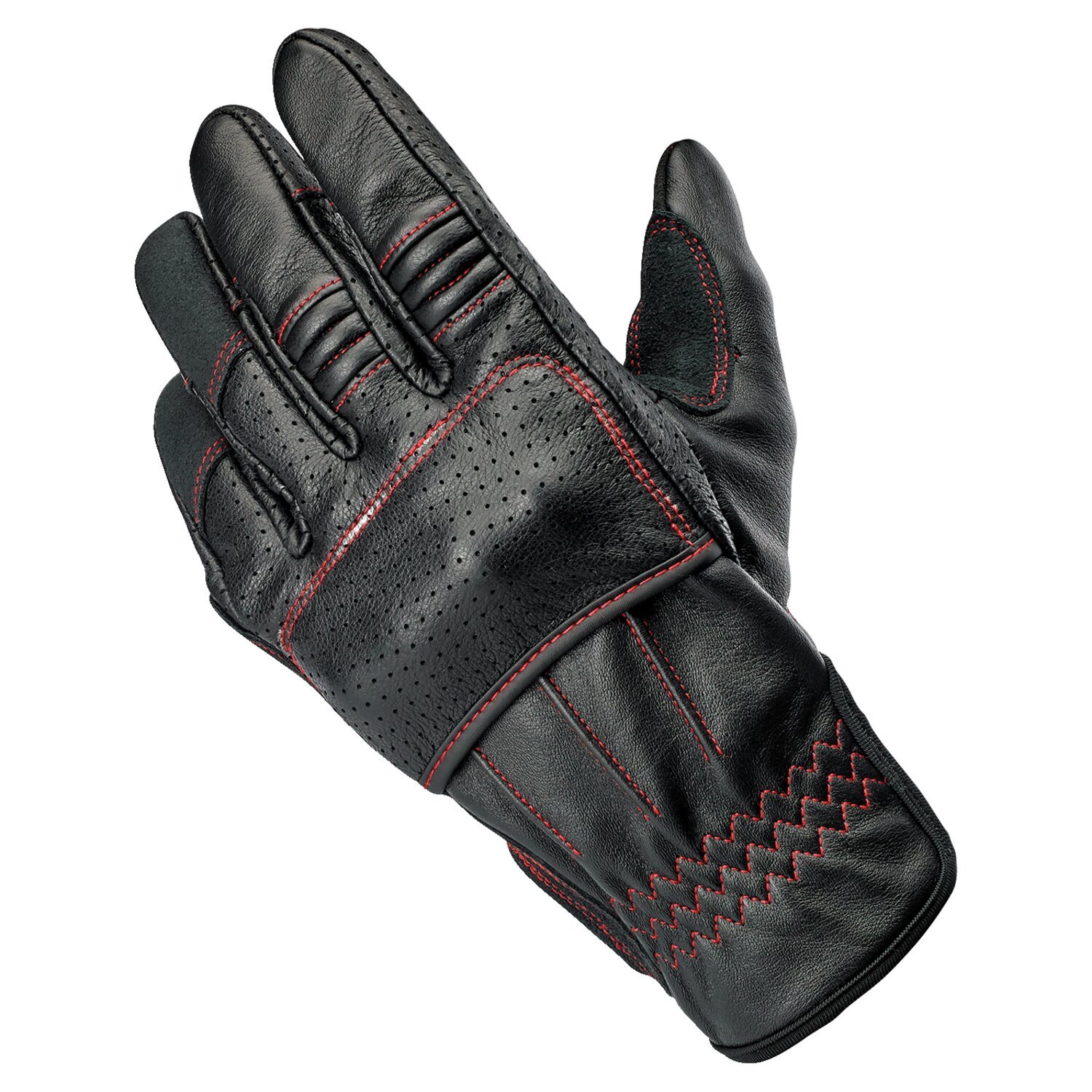 Biltwell Borrego gloves black/redline, S