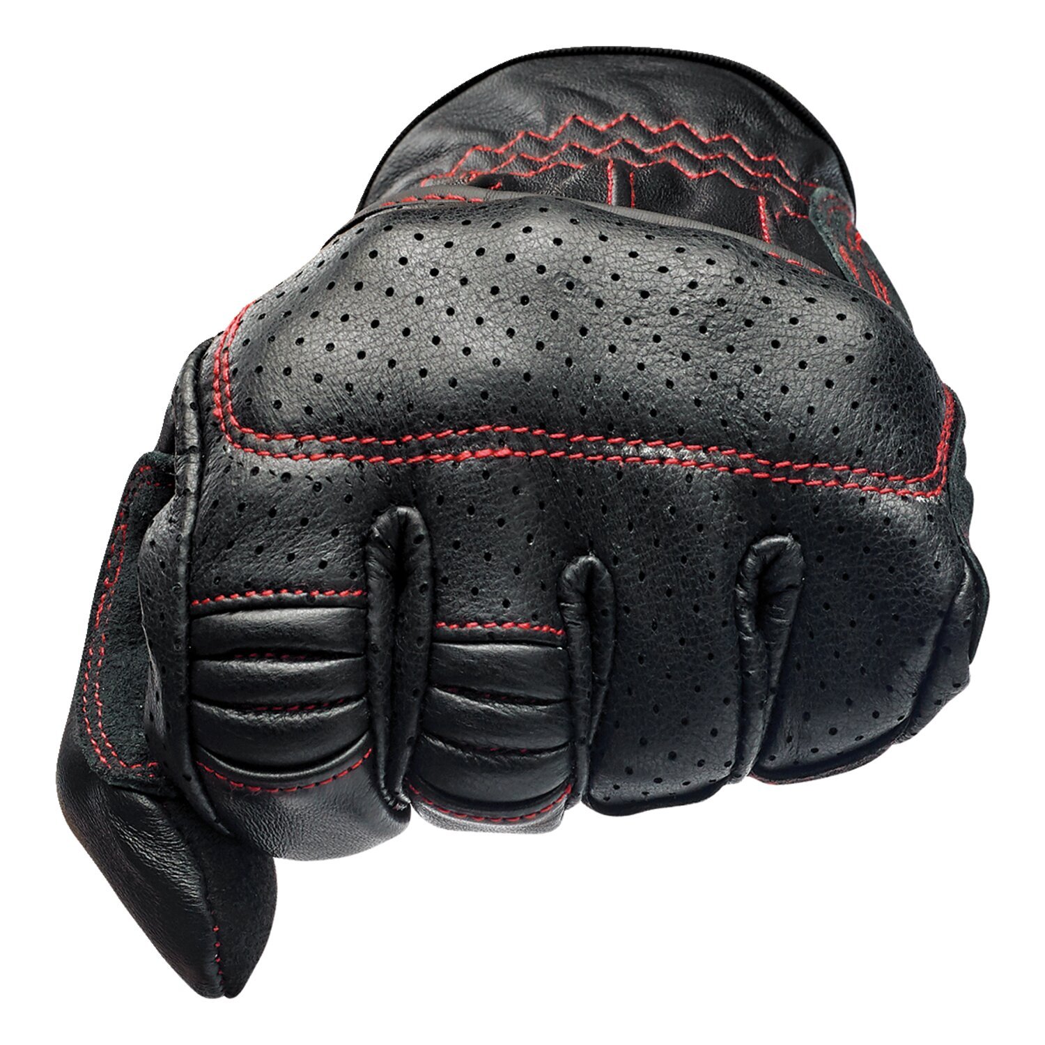 Biltwell Borrego gloves black/redline, S