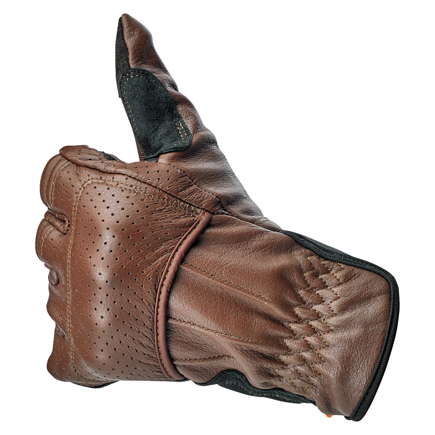 Biltwell Borrego gloves chocolate/black CE appr, XS