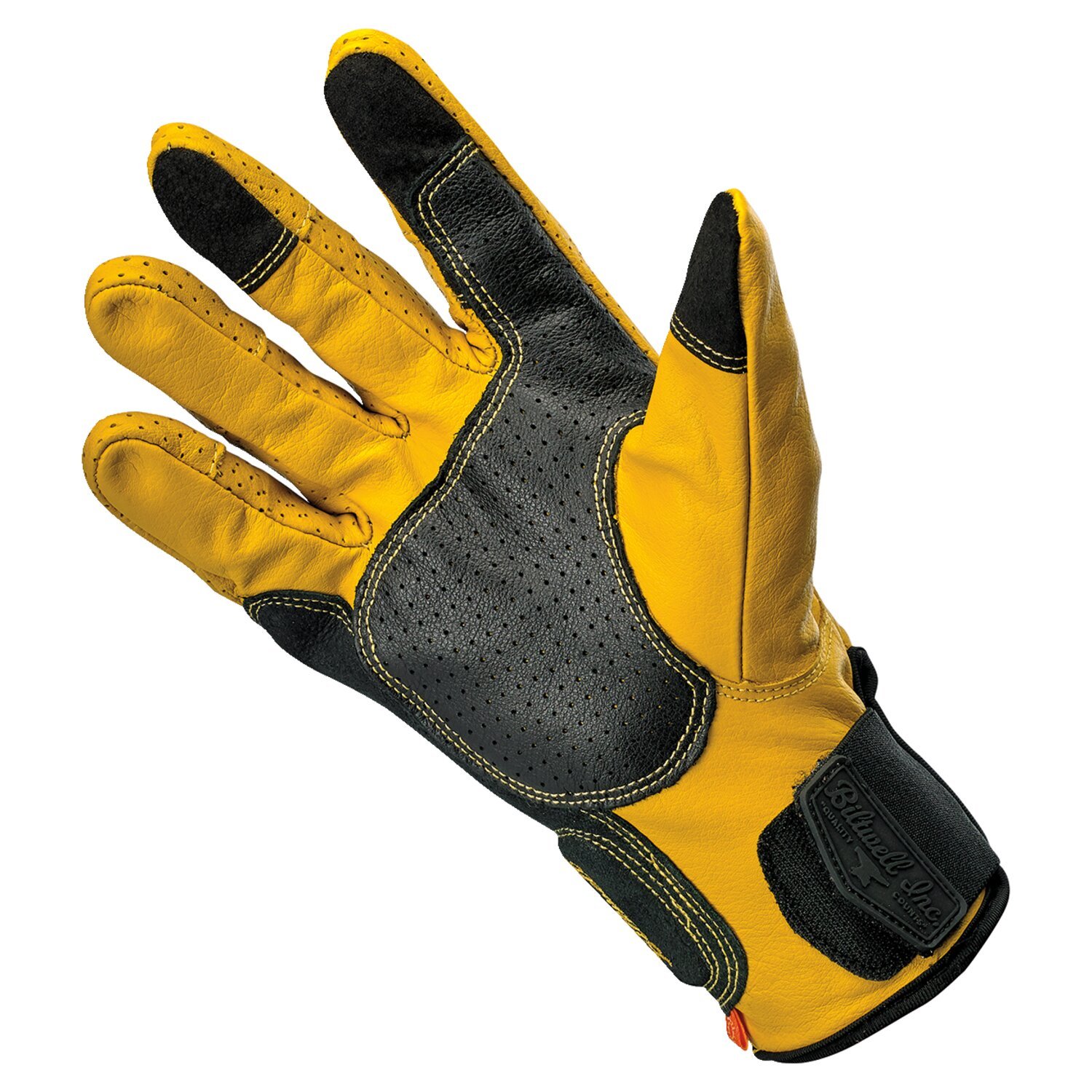 Biltwell Borrego gloves, gold, Black, XS