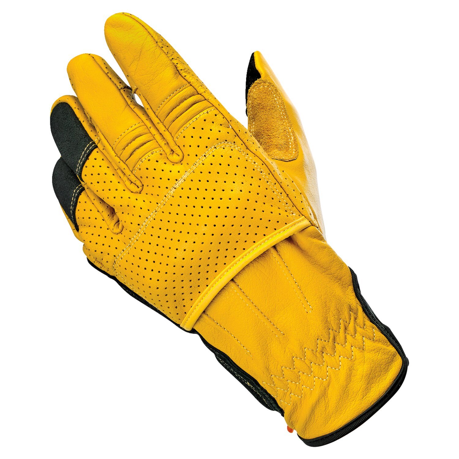 Biltwell Borrego gloves, gold, Black, XS