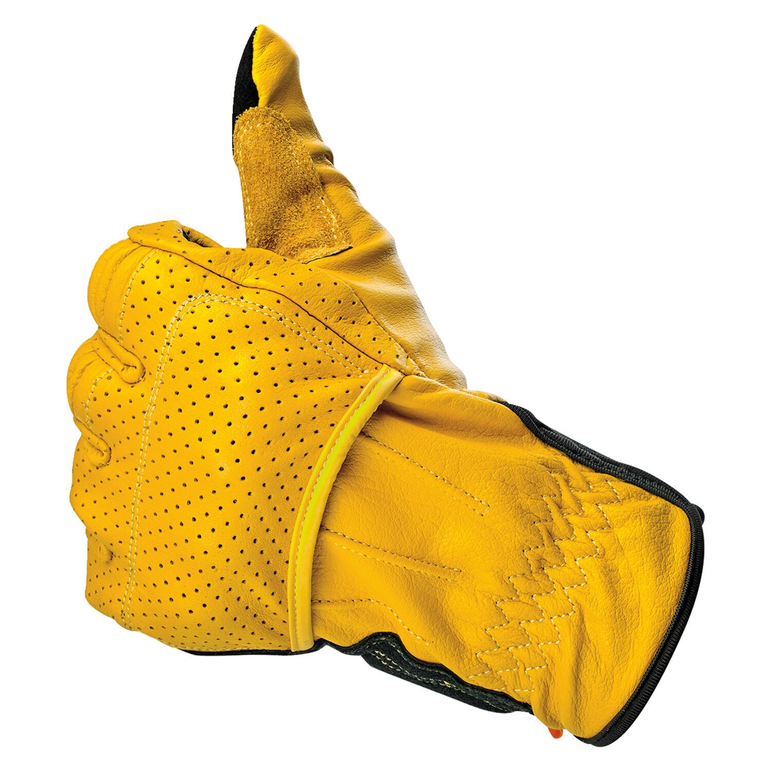 Biltwell Borrego gloves, gold, Black, XS