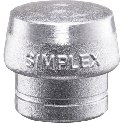 Used as optional or replacement insert. 
Simply installs into your Halder hammer head housing allowing you to fine-tune your mallet, with single or even dual component inserts materials in one mallet for optimum versatility. 
Insert is made from Soft metal. Durable and offer high impact. 
Hardness 5 on scale of 5. Heat resistant. Silver colored. 
Note: Soft metal inserts may not be installed in aluminum hammer head housings. 
Color: Silver. 
Diameter: 60mm. 
Weight: 405 gram.