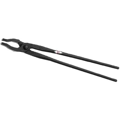 Weight: 1700 gram. 
Overall length: 600mm. 
C35 steel. 
Fundamental tool for any blacksmith to grip and hold while constructing or modifying parts. Manufactured from C35 medium carbon non-alloy steel.