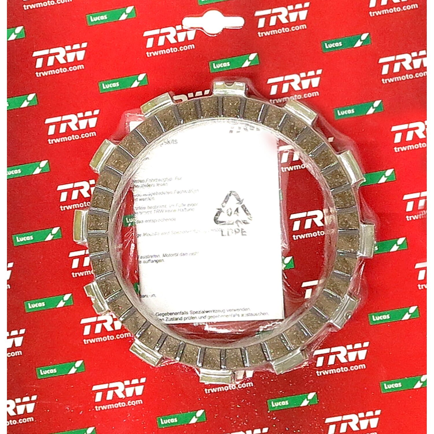 TRW clutch plate kit, frictions discs