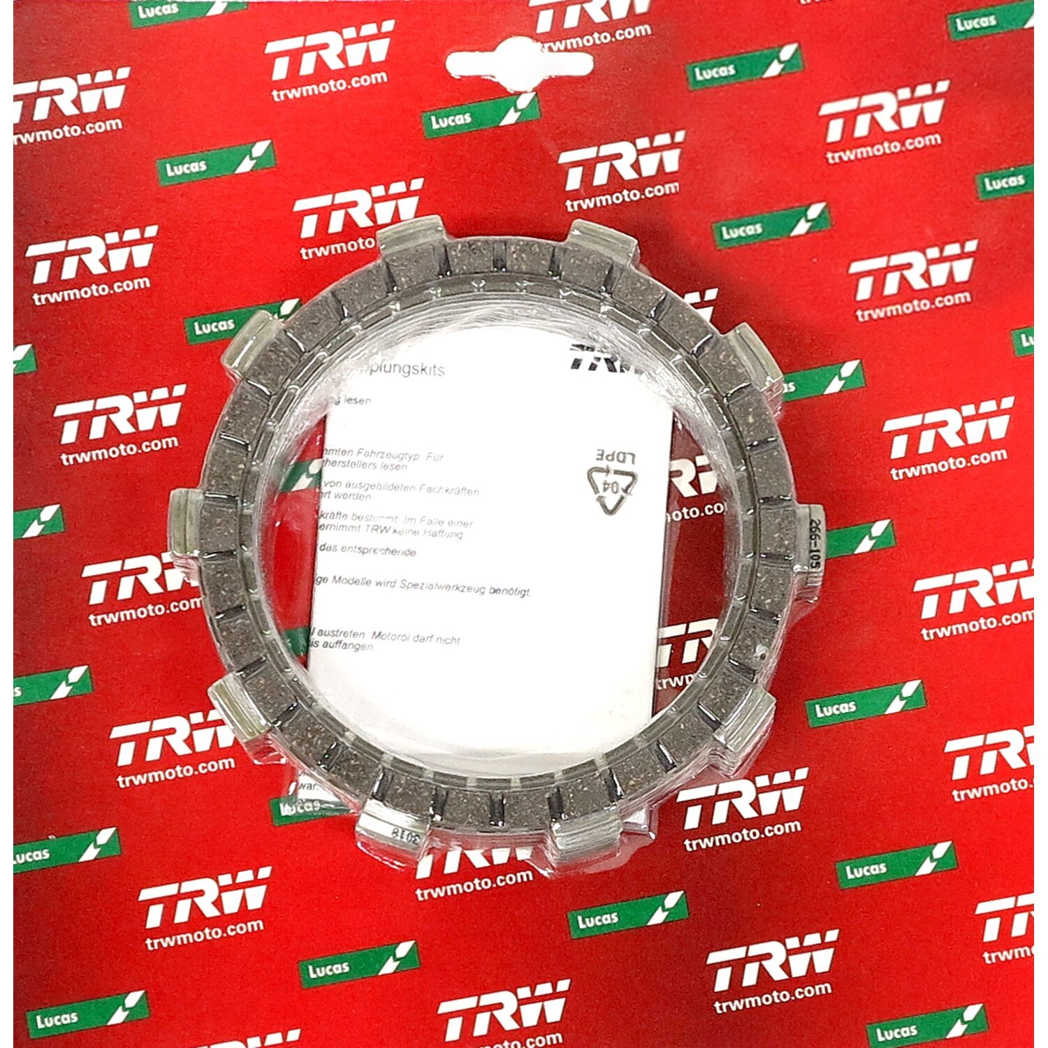 TRW clutch plate kit, frictions discs