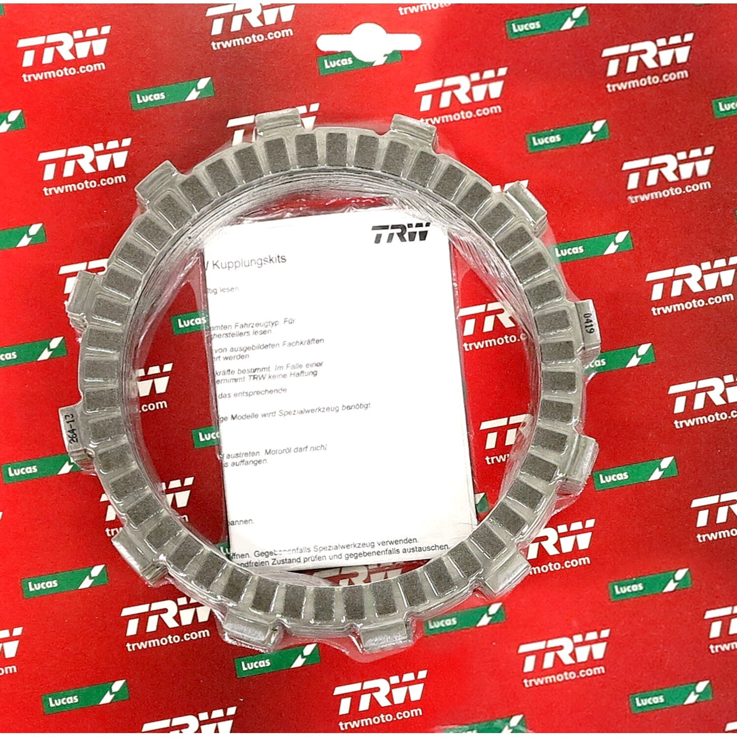 TRW clutch plate kit, frictions discs