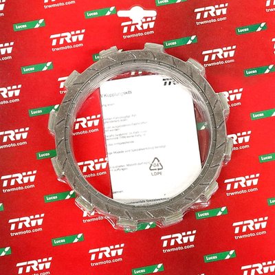 Precision friction discs with organic lining material; lining mixtures orientated towards the OEM specifications; improved power transfer through optimised dimensions