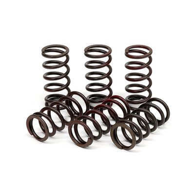 Clutch spring set with contact pressure and dimensions that correspond to the original