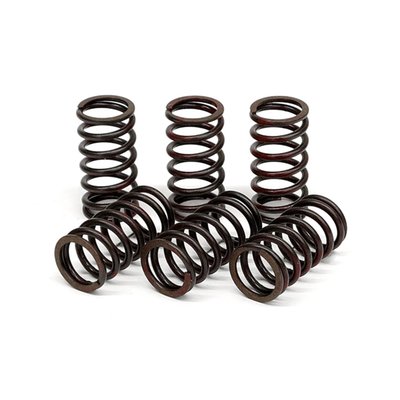 Clutch spring set with contact pressure and dimensions that correspond to the original