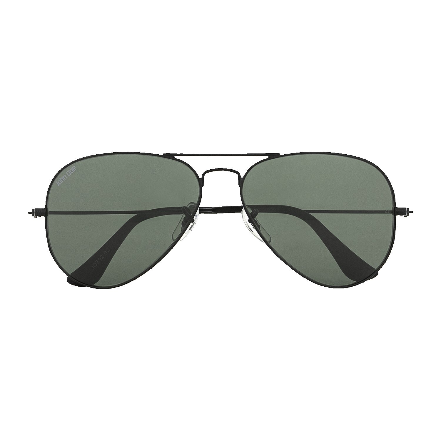 John Doe Aviator sunglasses, Black, Matte