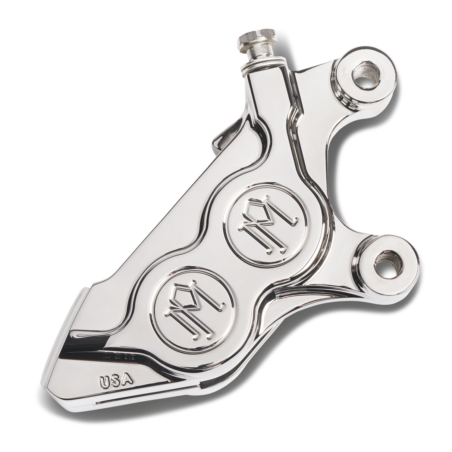 PM, 4-p 08-up 125x4b caliper. Bolt-on, right front, Chrome