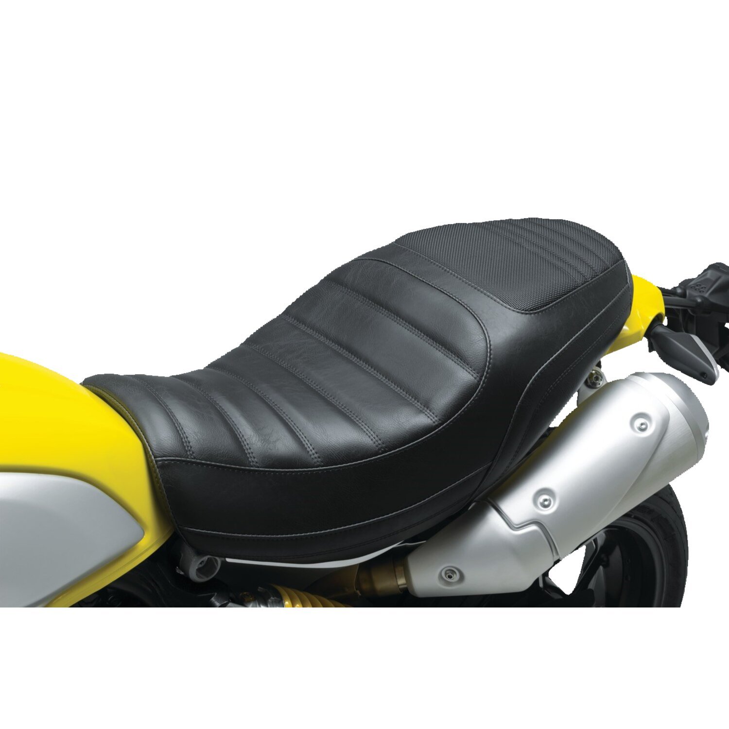 Mustang, Tripper Fastback 2-up seat, Black, Tuck 'n Roll