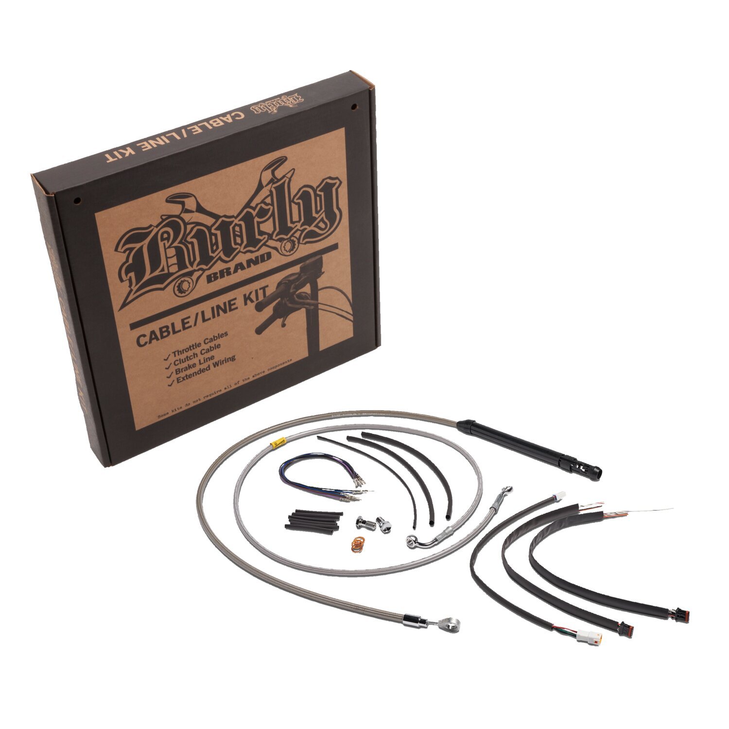 Burly, high bar cable & line extension kit 18"