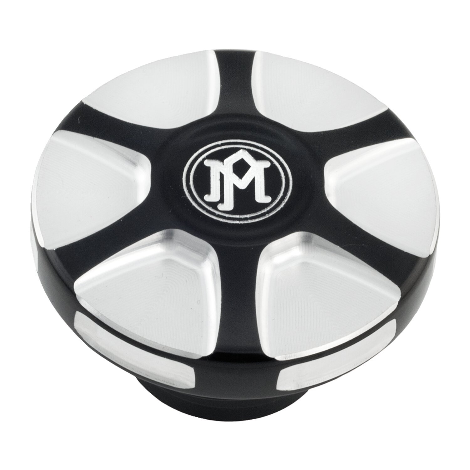 PM, Array gas cap. Vented, Black, Contrast Cut