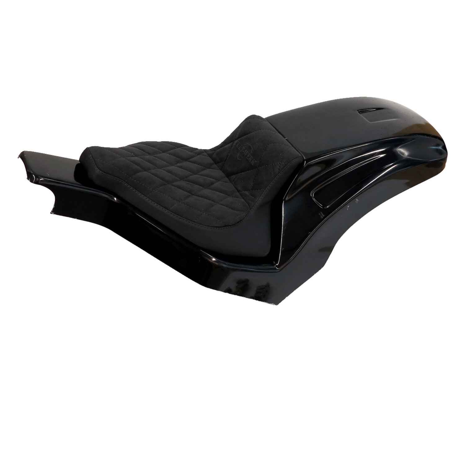 Cult-Werk, Softail wide fender kit 'Racing'. Solo seat, Unpainted, Gloss